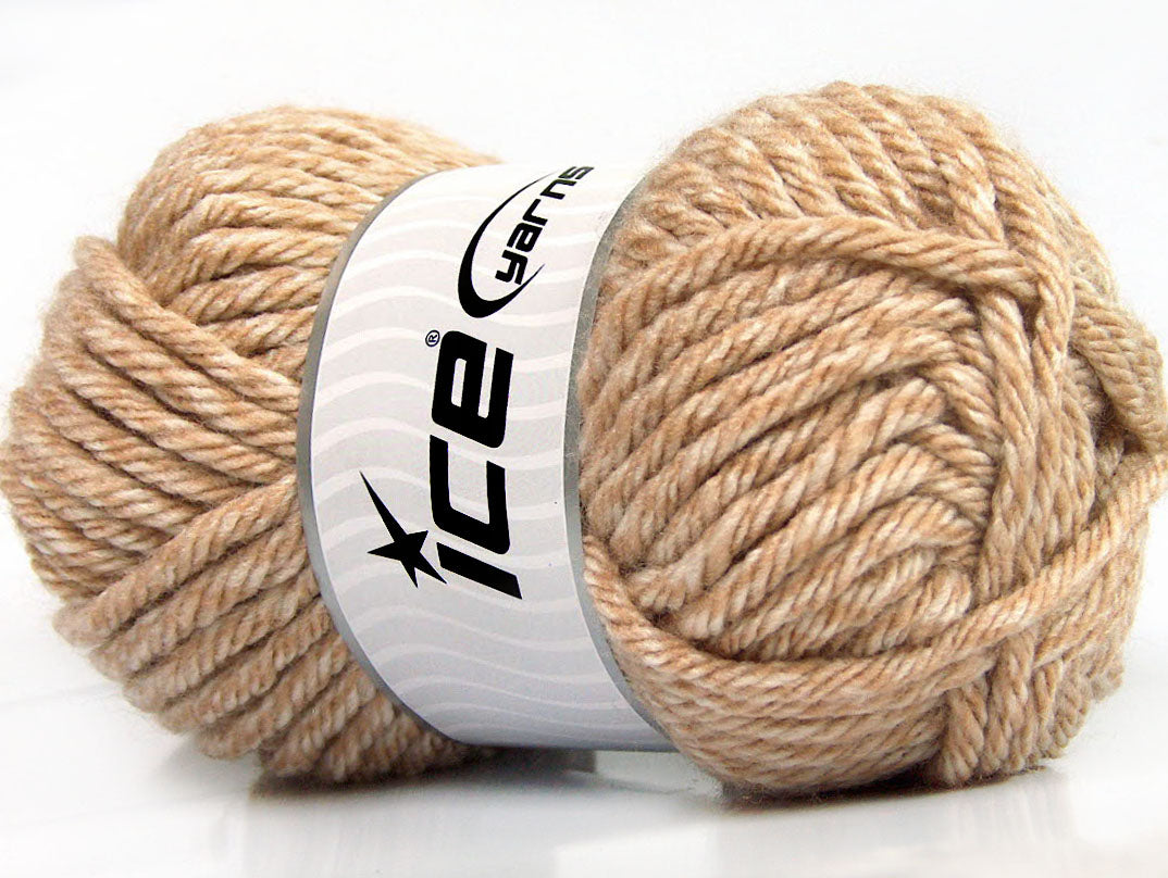 Lot of 4 x 100gr Skeins Ice Yarns ATLAS SUPERBULKY Yarn Beige Cream