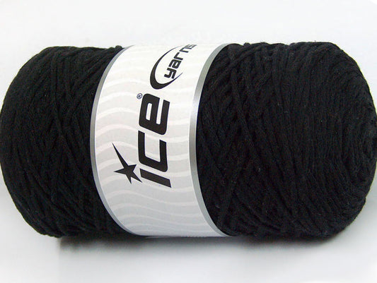 250 gr ICE YARNS MACRAME COTTON (100% Cotton) Hand Knitting Yarn Black