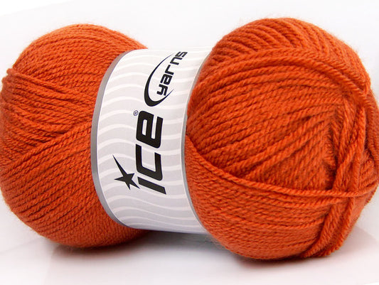 Lot of 4 x 100gr Skeins Ice Yarns GONCA Hand Knitting Yarn Orange