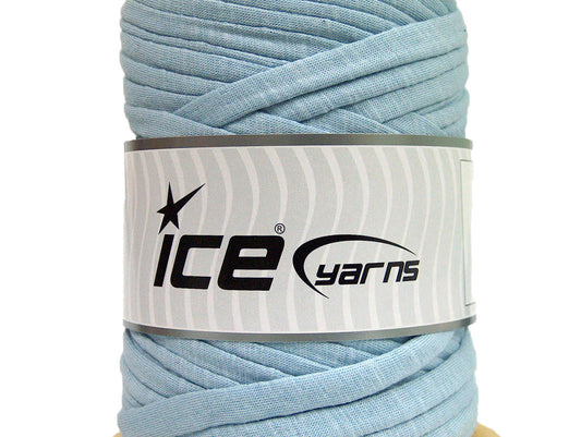 250 gr ICE UPCYCLED FABRIC 250 (95% Cotton 5% Elastan) Yarn Baby Blue