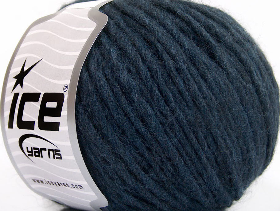 Lot of 8 Skeins ICE ETNO ALPACA (25% Alpaca 50% Merino Wool) Yarn Dark Navy