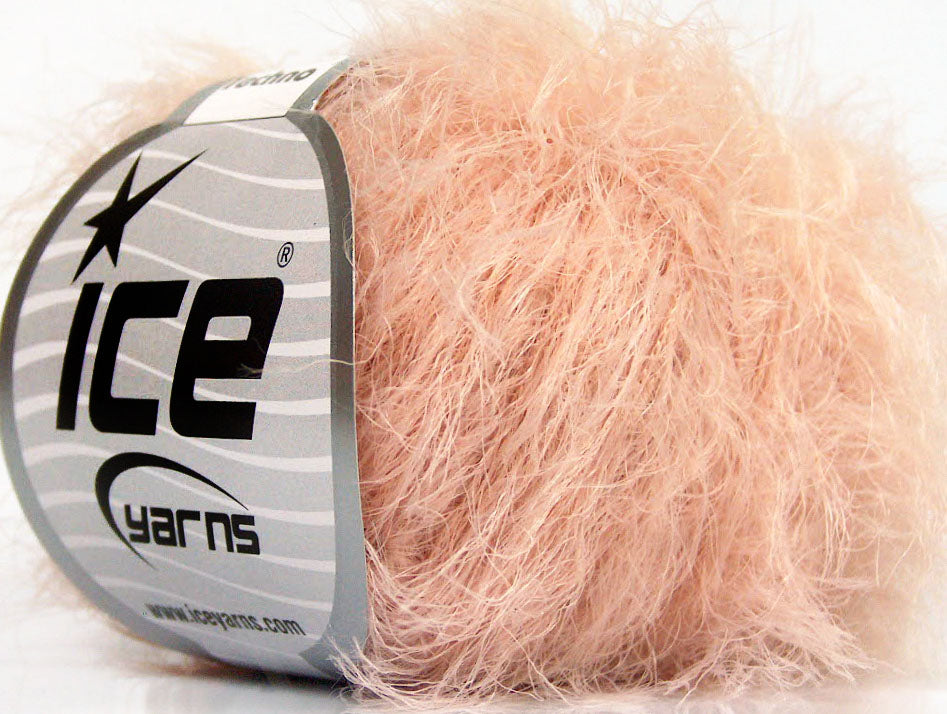 Lot of 8 Skeins ICE TECHNO Hand Knitting Yarn Light Salmon