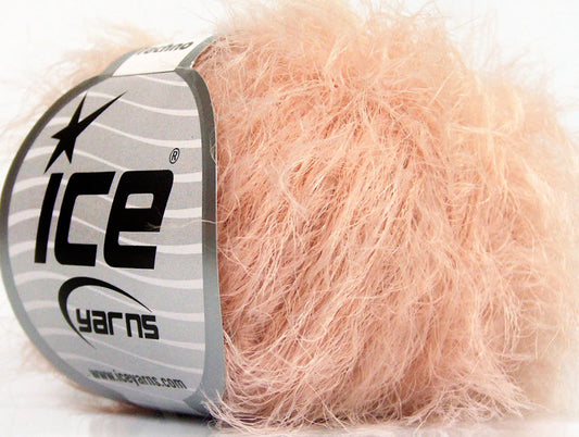 Lot of 8 Skeins ICE TECHNO Hand Knitting Yarn Light Salmon