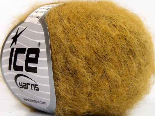 Lot of 10 Skeins ICE FREDDY WOOL (26% Wool 16% Viscose) Yarn Olive Green