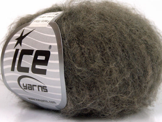 Lot of 10 Skeins Ice Yarns FREDDY WOOL (26% Wool 16% Viscose) Yarn Dark Camel