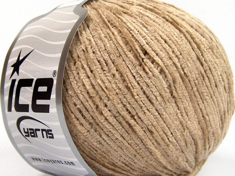 Lot of 6 Skeins Ice Yarns AMIGURUMI CHENILLE Hand Knitting Yarn Camel