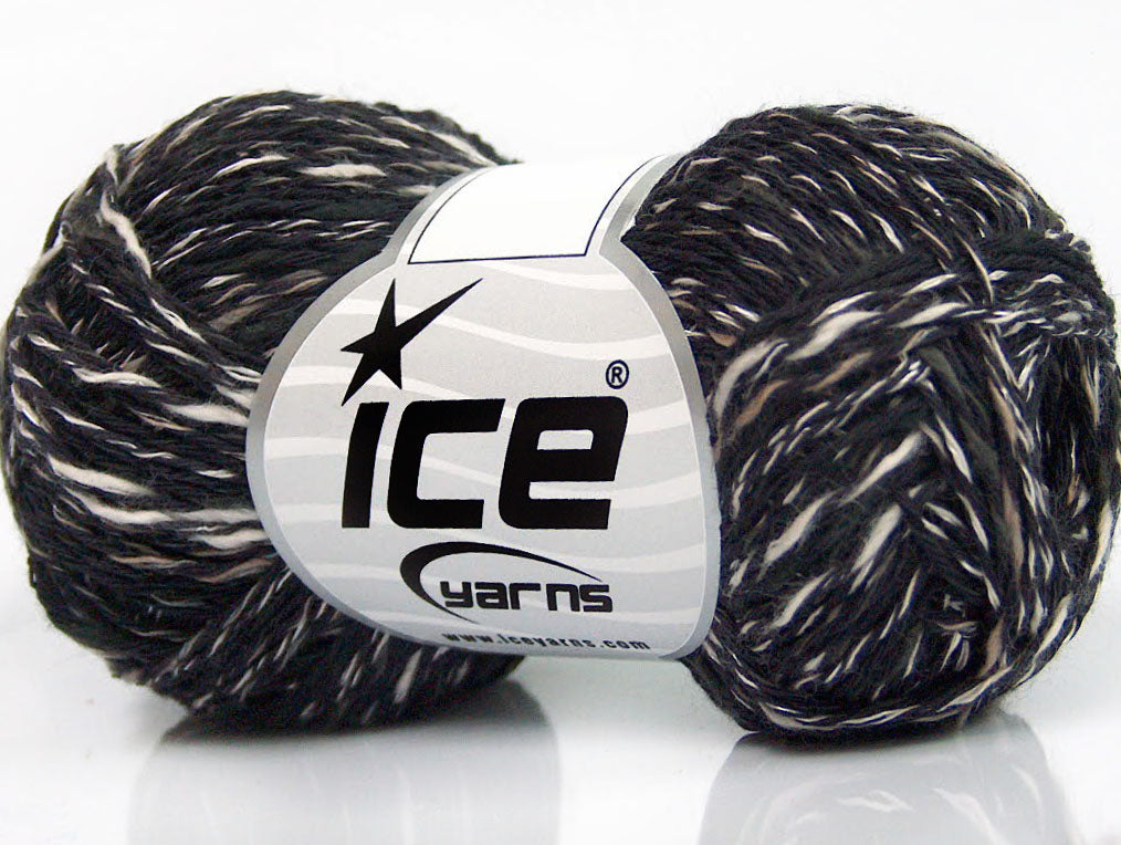 Lot of 8 Skeins Ice Yarns CANARIO (40% Cotton 20% Viscose) Yarn Black