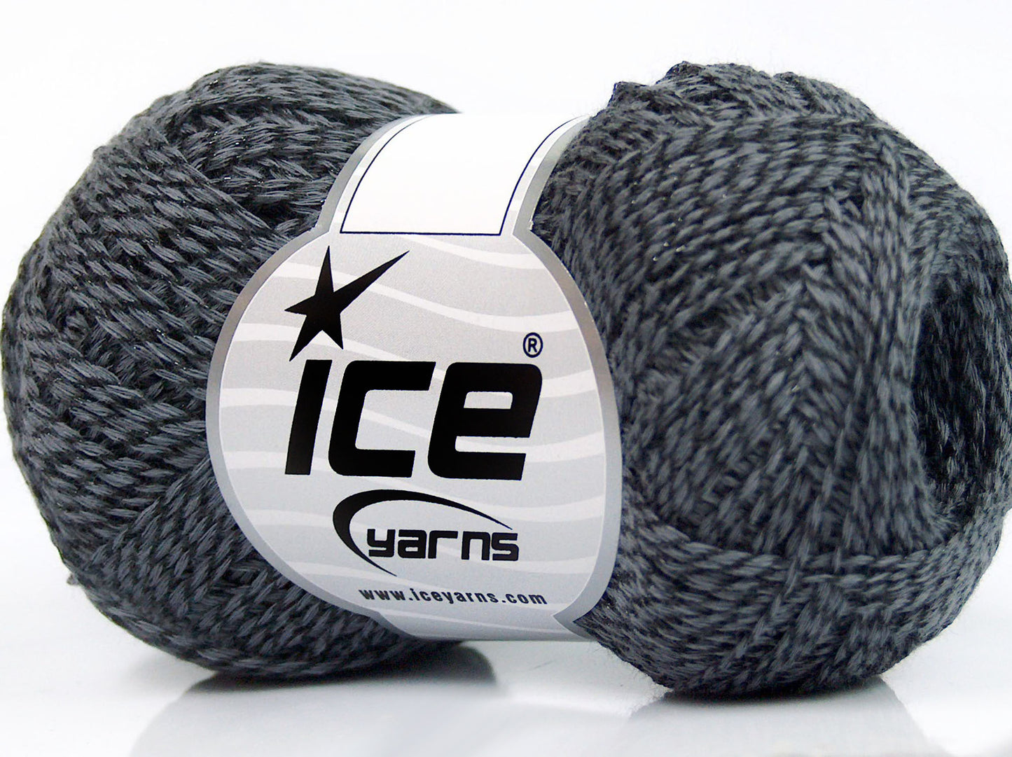 Lot of 8 Skeins Ice Yarns SHINE COTTON (76% Cotton) Yarn Light Grey