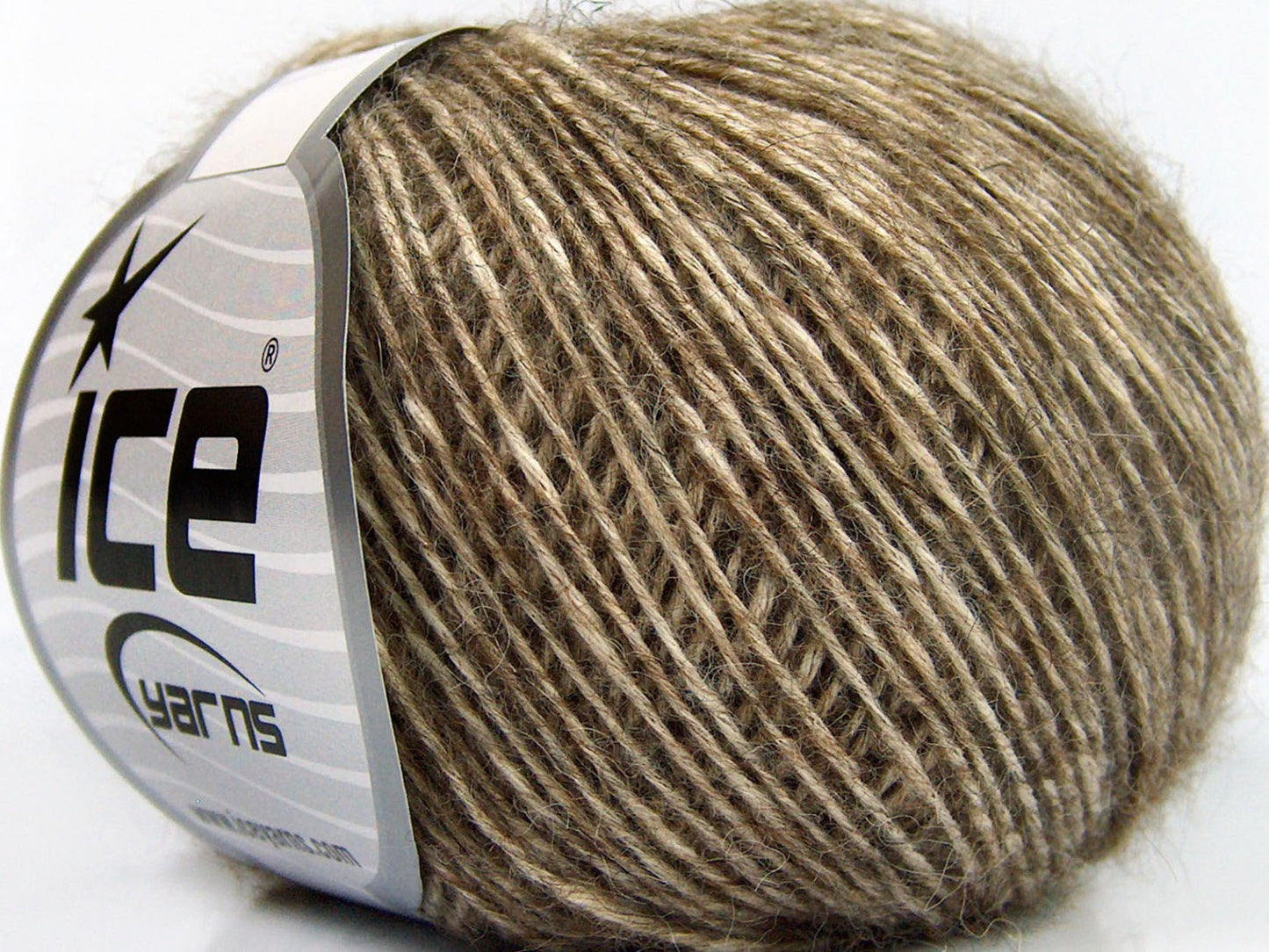 Lot of 8 Skeins Ice Yarns BABY ALPACA MERINO COTTON (22% Baby Alpaca 22% Extrafine Merino Wool) Yarn Caramel