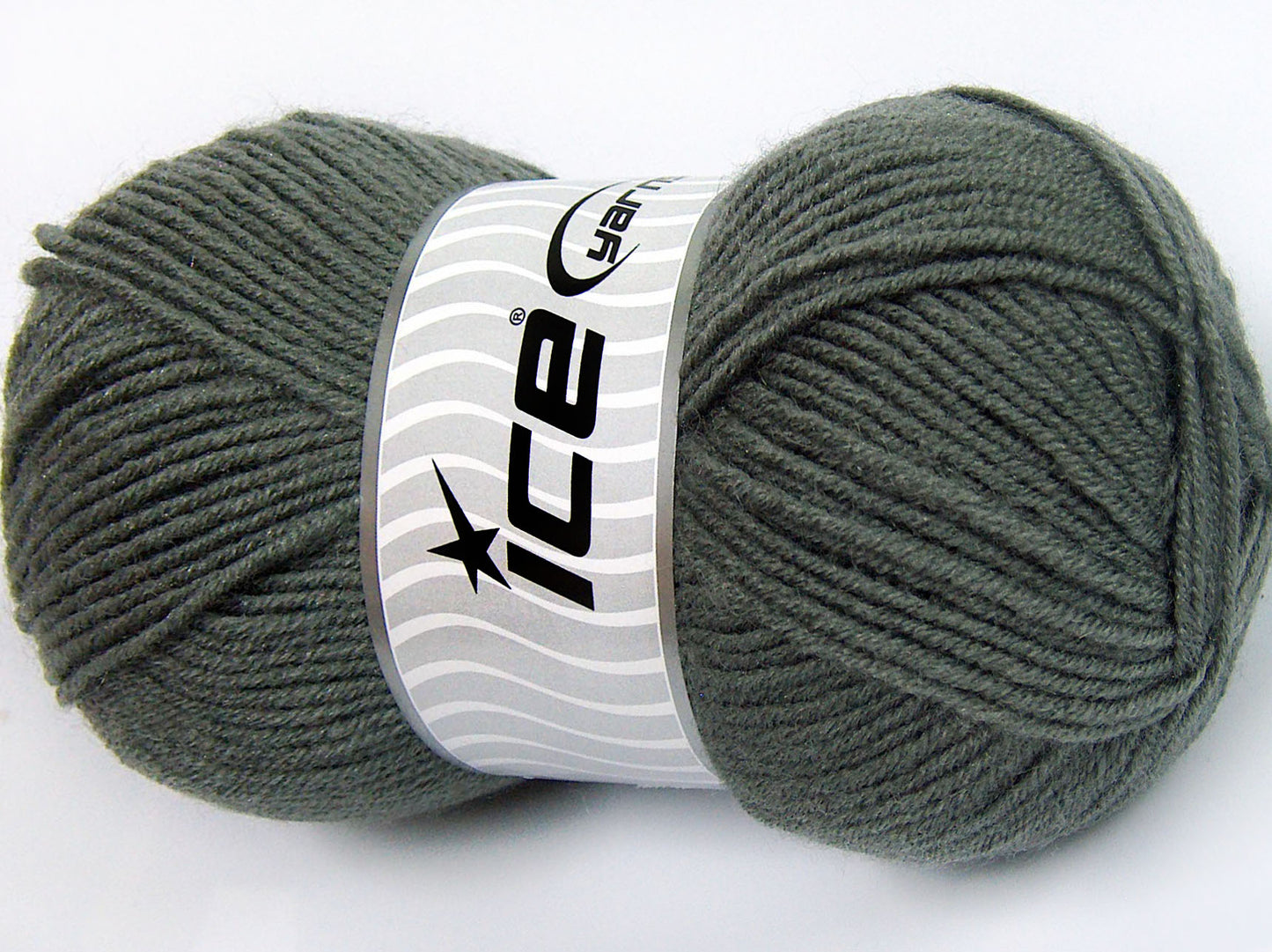 Lot of 4 x 100gr Skeins Ice Yarns FAVOURITE WOOL (50% Wool) Yarn Grey