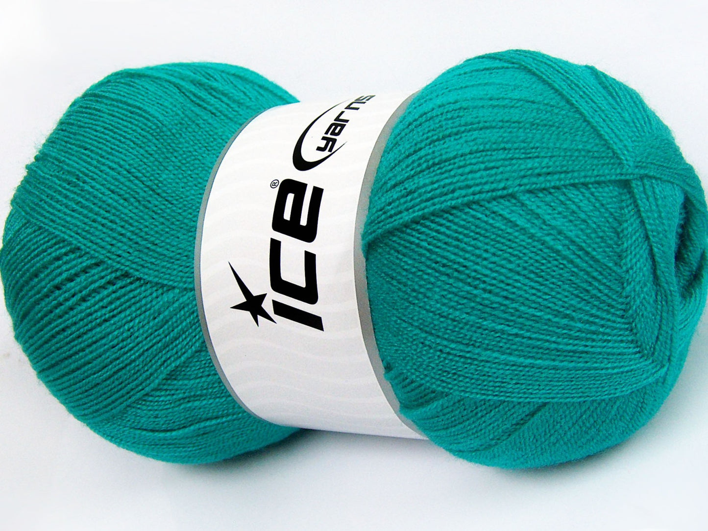 Lot of 4 x 100gr Skeins Ice Yarns KRISTAL Hand Knitting Yarn Emerald Green