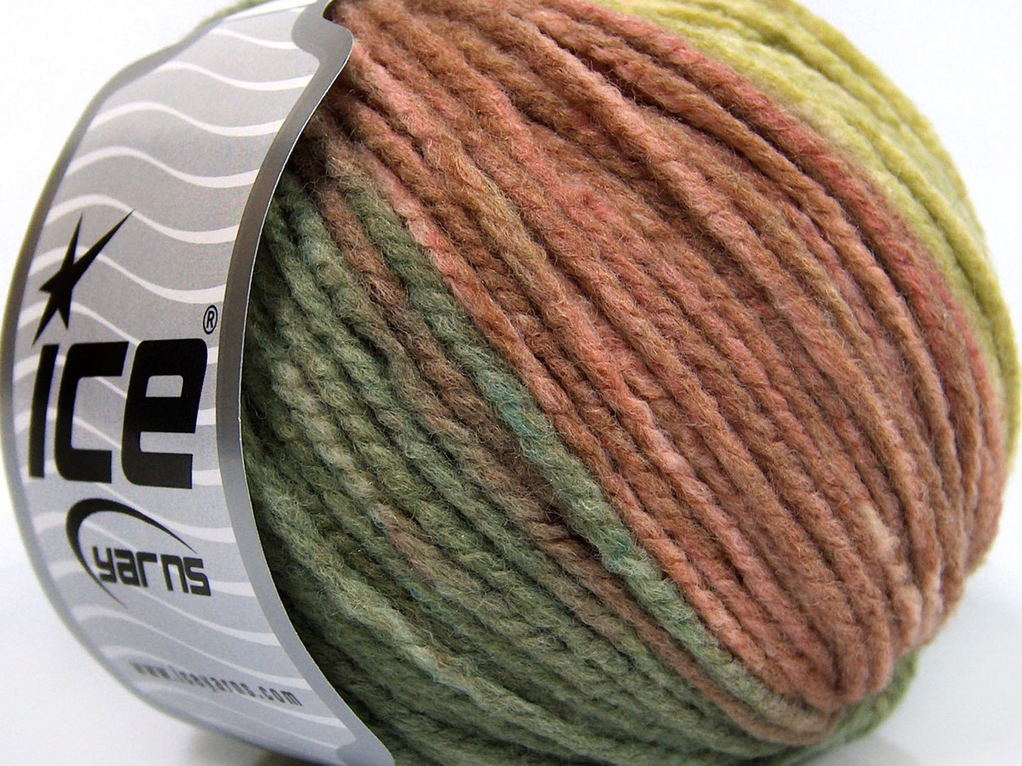 Lot of 8 Skeins Ice Yarns SALE WINTER (60% Wool) Yarn Pink Shades Green Shades Cream