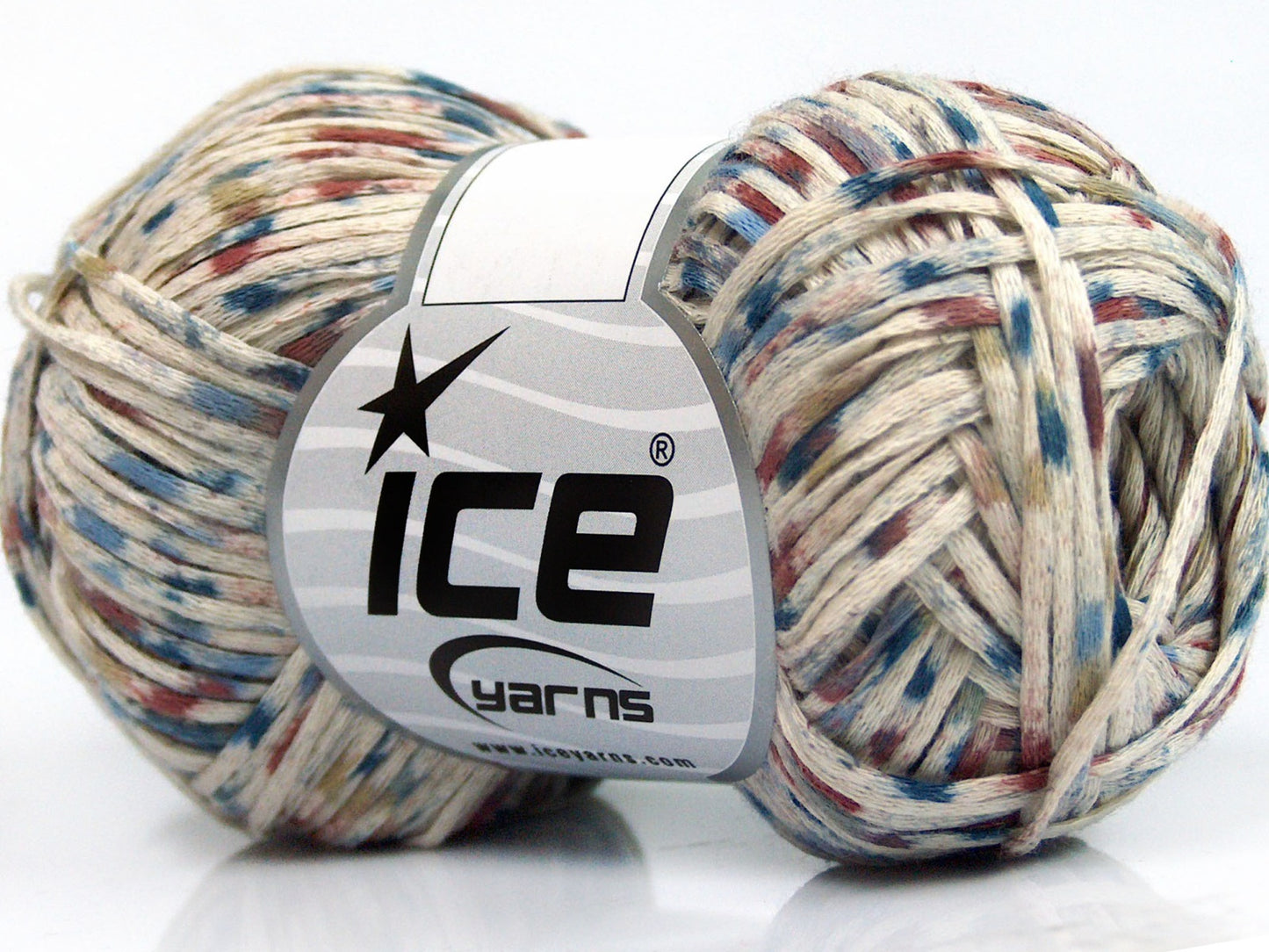 Lot of 8 Skeins Ice Yarns FETTUCCIA COTONE DK (100% Cotton) Yarn Cream Blue Camel Burgundy