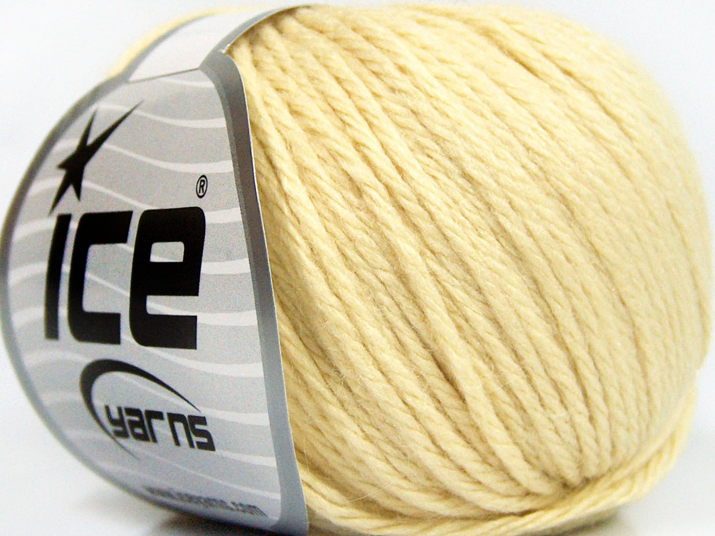 Lot of 8 Skeins Ice Yarns BABY MERINO SOFT DK (40% Merino Wool) Yarn Cream