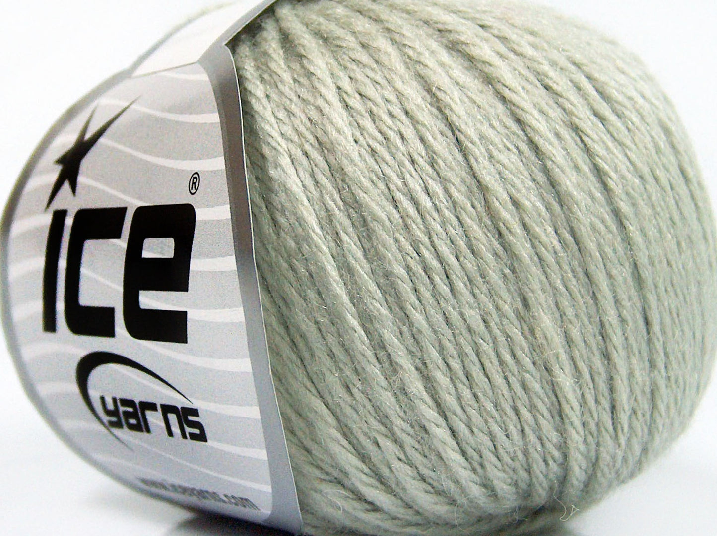 Lot of 8 Skeins Ice Yarns BABY MERINO SOFT DK (40% Merino Wool) Yarn Light Grey
