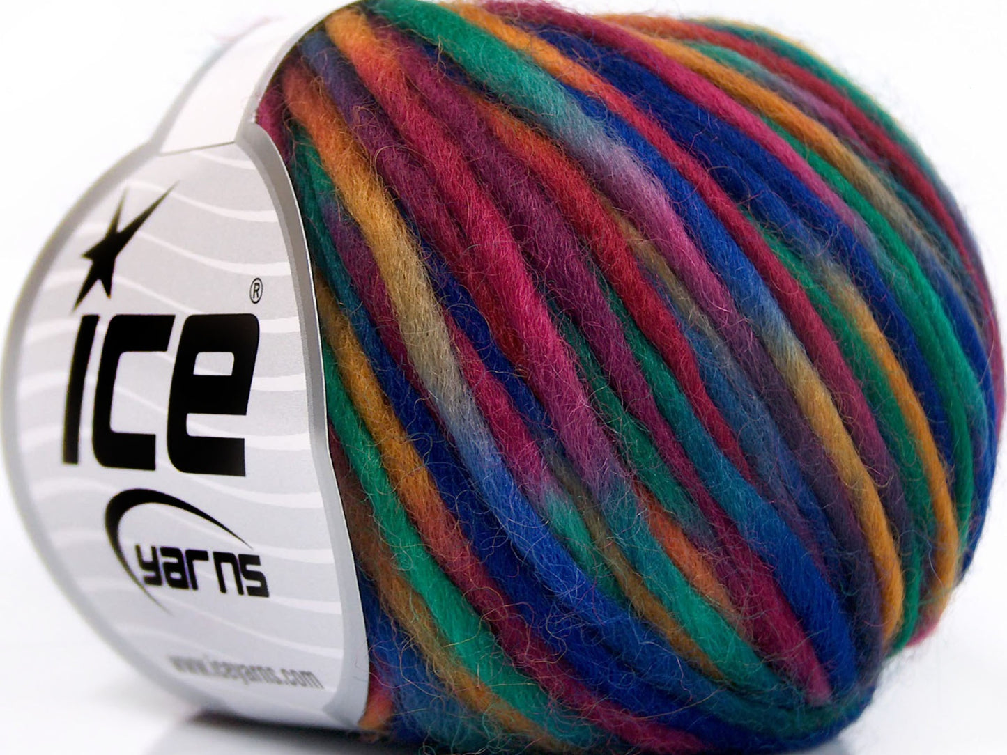 Lot of 6 Skeins Ice Yarns SALE LUXURY-PREMIUM (100% Wool) Yarn Rainbow