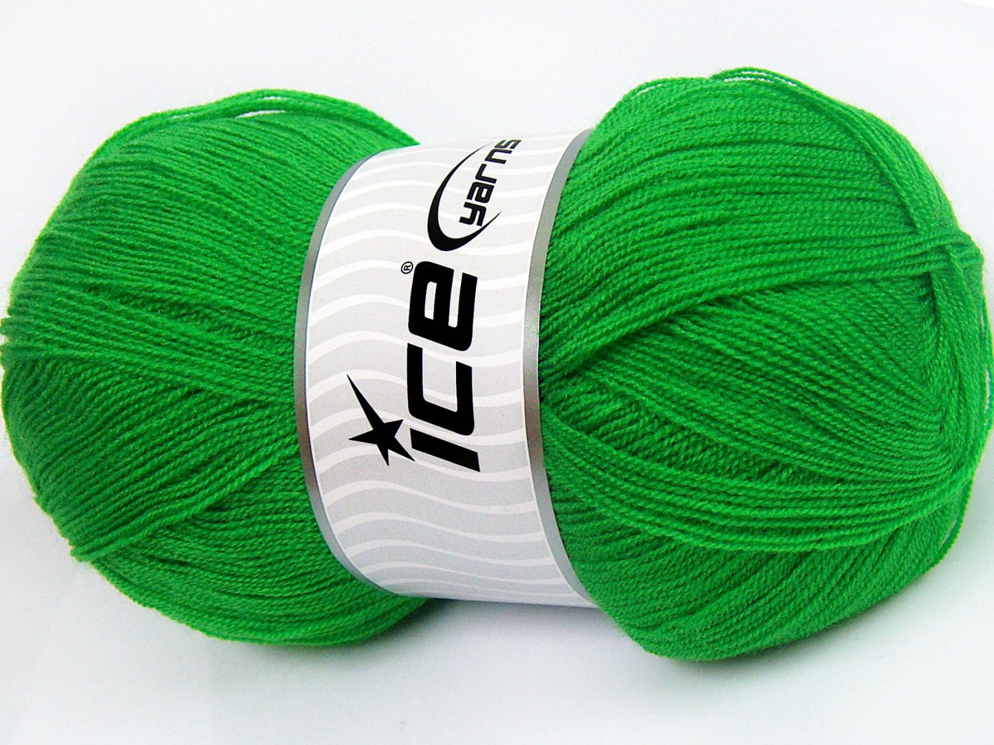 Lot of 4 x 100gr Skeins Ice Yarns KRISTAL Hand Knitting Yarn Green