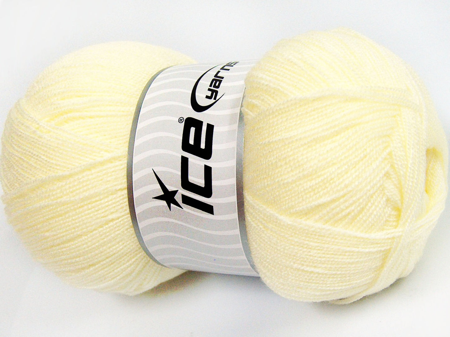 Lot of 4 x 100gr Skeins Ice Yarns KRISTAL Hand Knitting Yarn Light Yellow