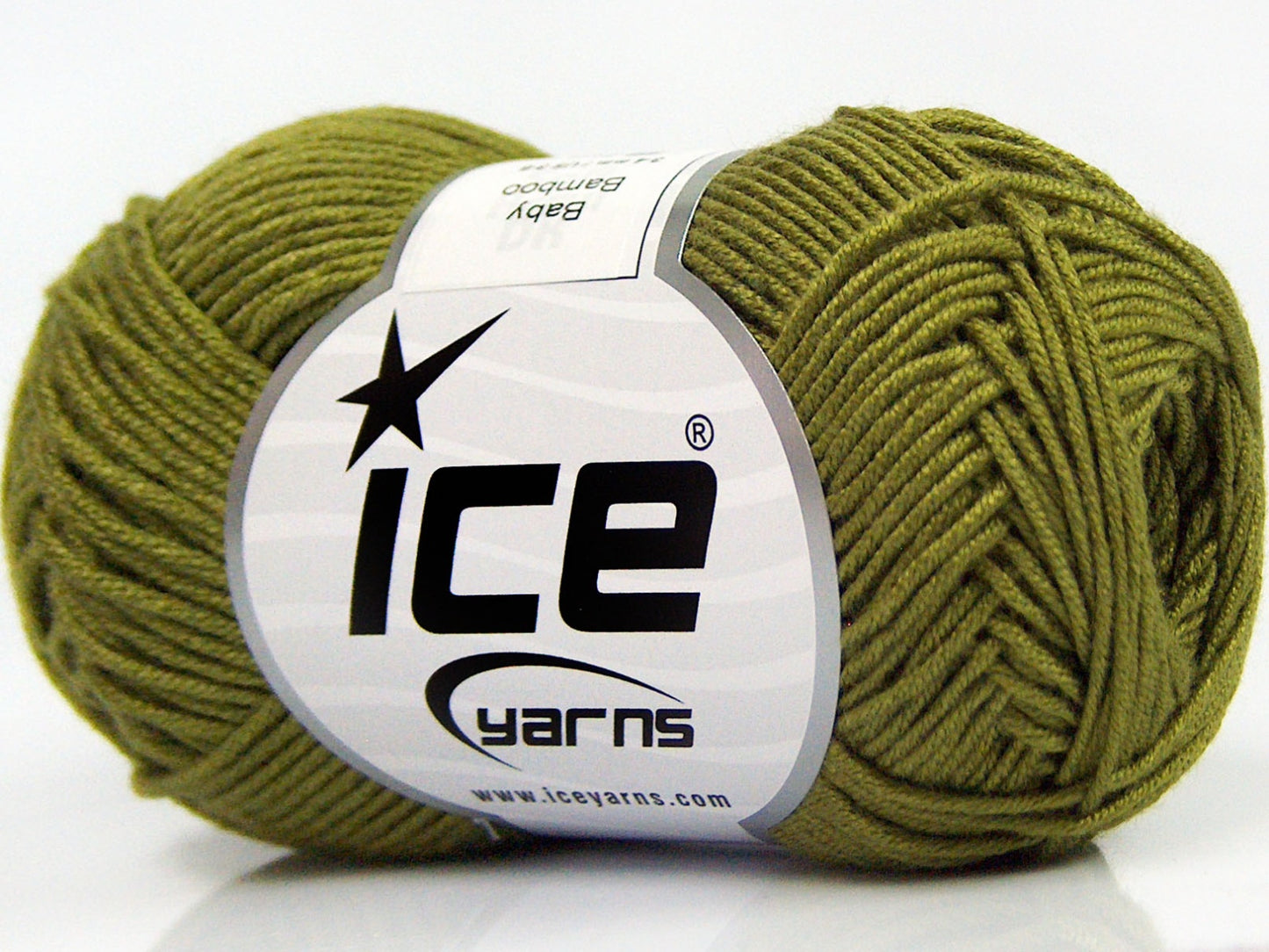 Lot of 8 Skeins Ice Yarns BABY BAMBOO (50% Bamboo) Yarn Jungle Green