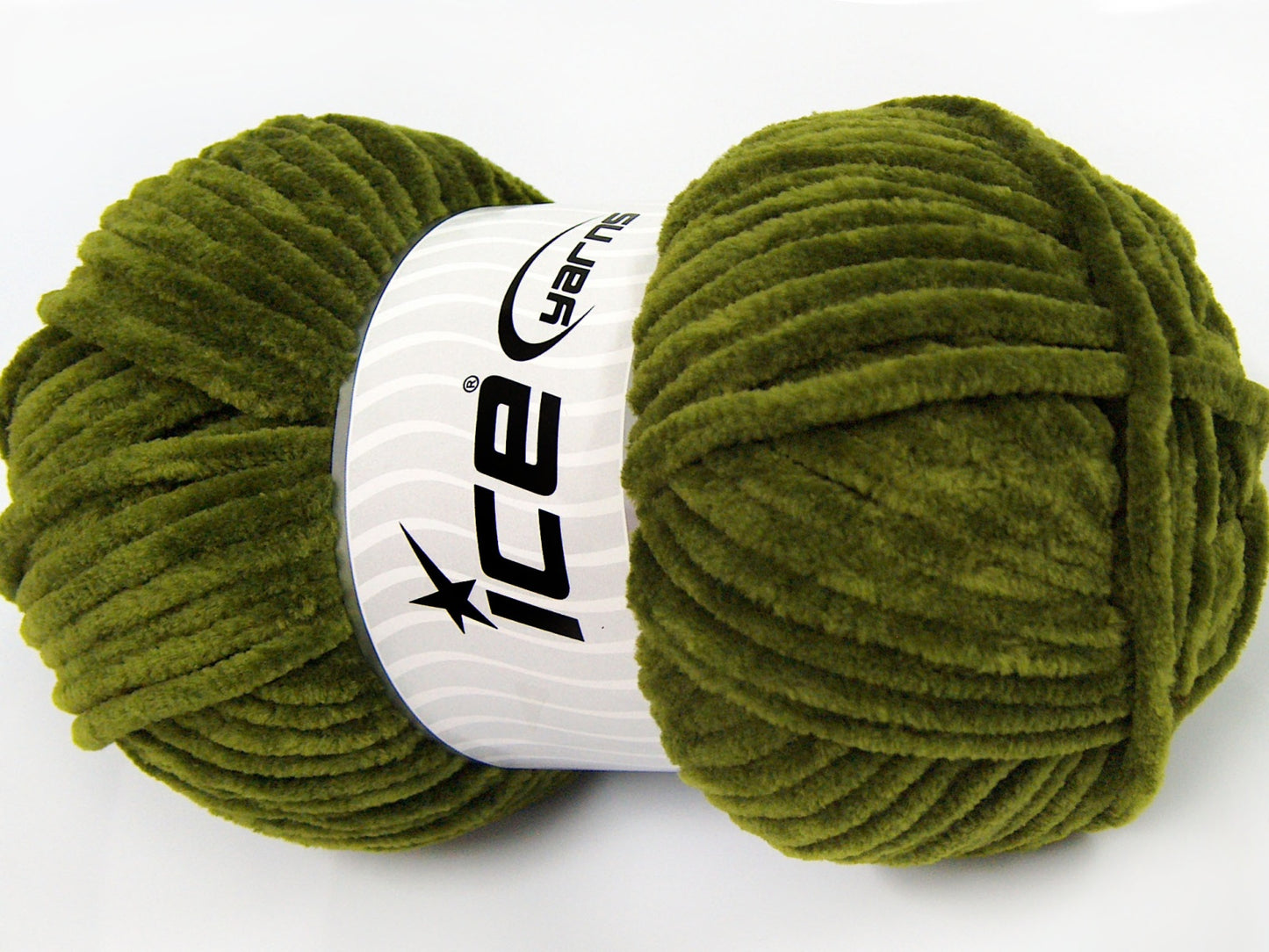 Lot of 4 x 100gr Skeins Ice Yarns CHENILLE BABY (100% MicroFiber) Yarn Jungle Green