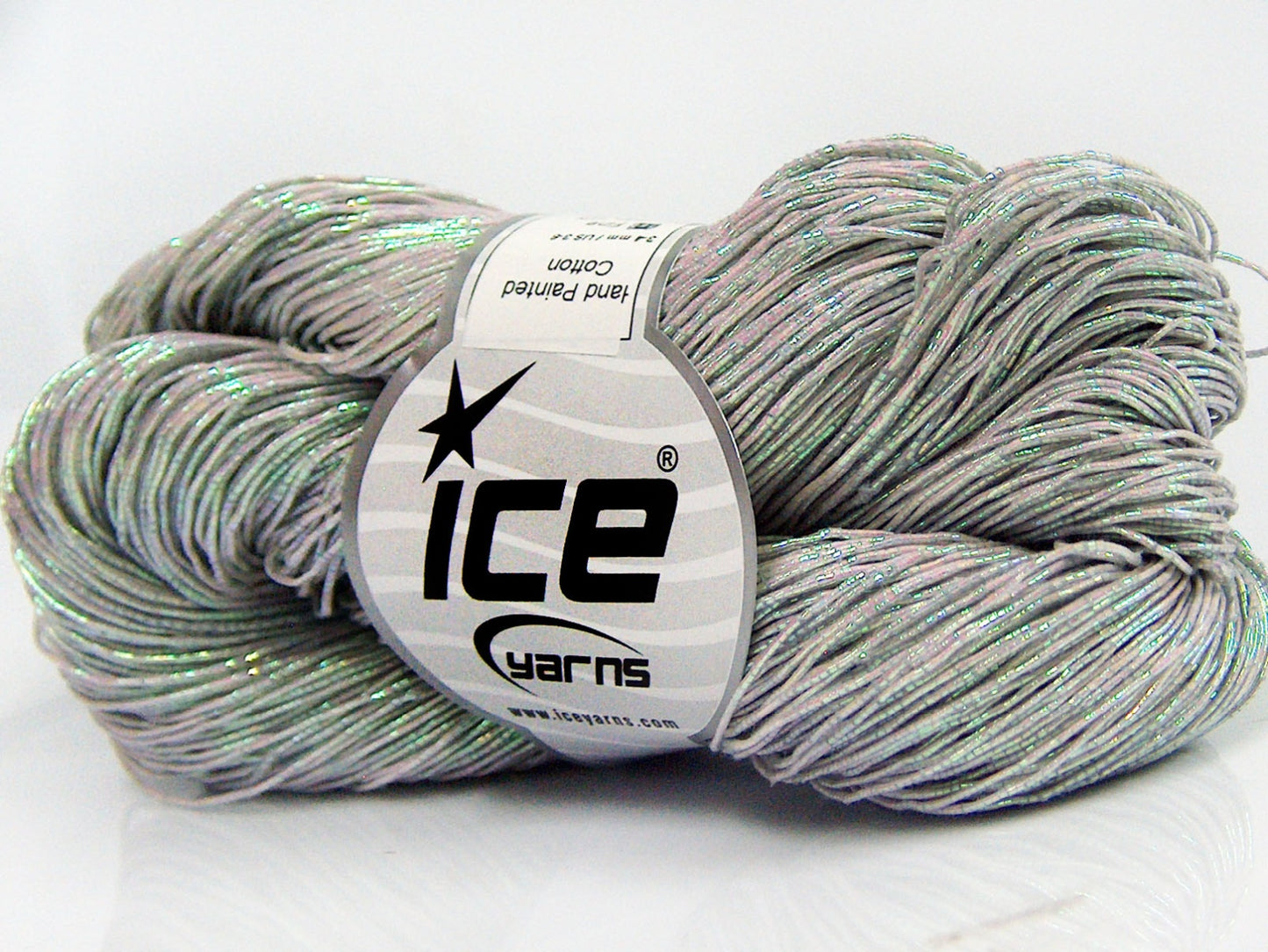 Lot of 3 x 100gr Skeins Ice Yarns HAND PAINTED COTTON (40% Cotton) Yarn Light Pink