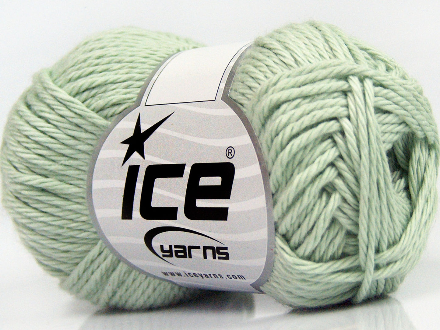 Lot of 8 Skeins Ice Yarns PURE COTTON (100% Cotton) Yarn Mint Green