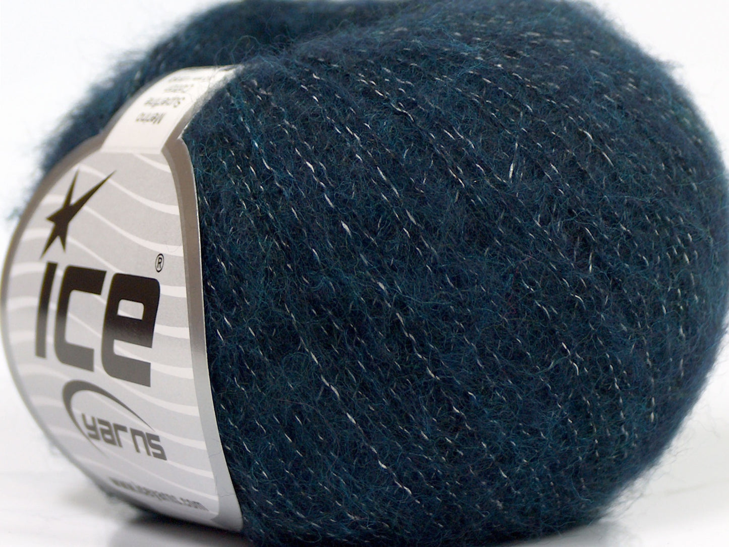 Lot of 10 Skeins Ice Yarns MERINO SUPERFINE COTTON (66% Extrafine Merino Wool 16% Cotton) Yarn Dark Teal Navy