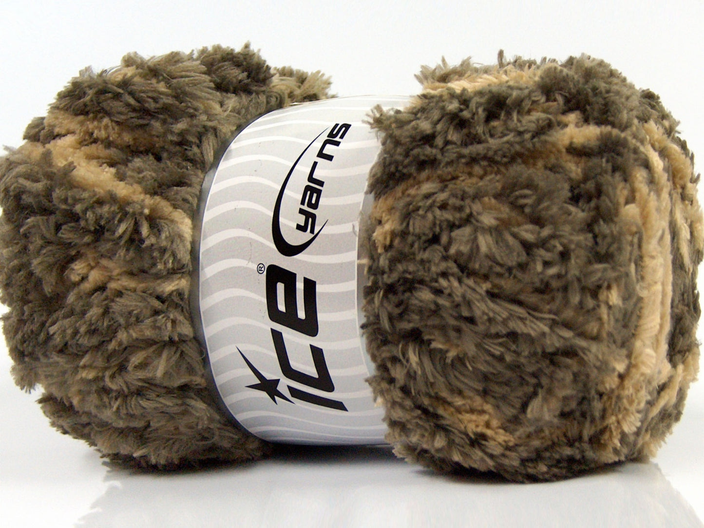 Lot of 4 x 100gr Skeins Ice Yarns PANDA DUO (100% MicroFiber) Yarn Light Brown Light Camel