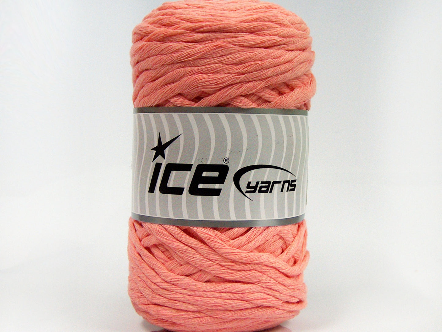 Lot of 2 x 200gr Skeins Ice Yarns NATURAL COTTON CHUNKY (100% Cotton) Yarn Light Salmon