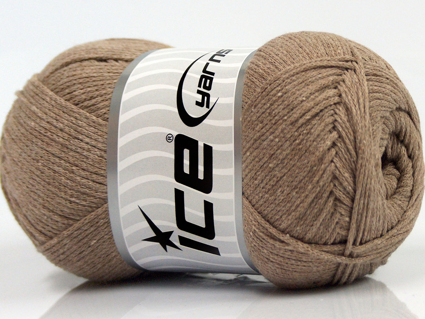 Lot of 4 x 100gr Skeins Ice Yarns NATURAL COTTON AIR (100% Cotton) Yarn Light Camel