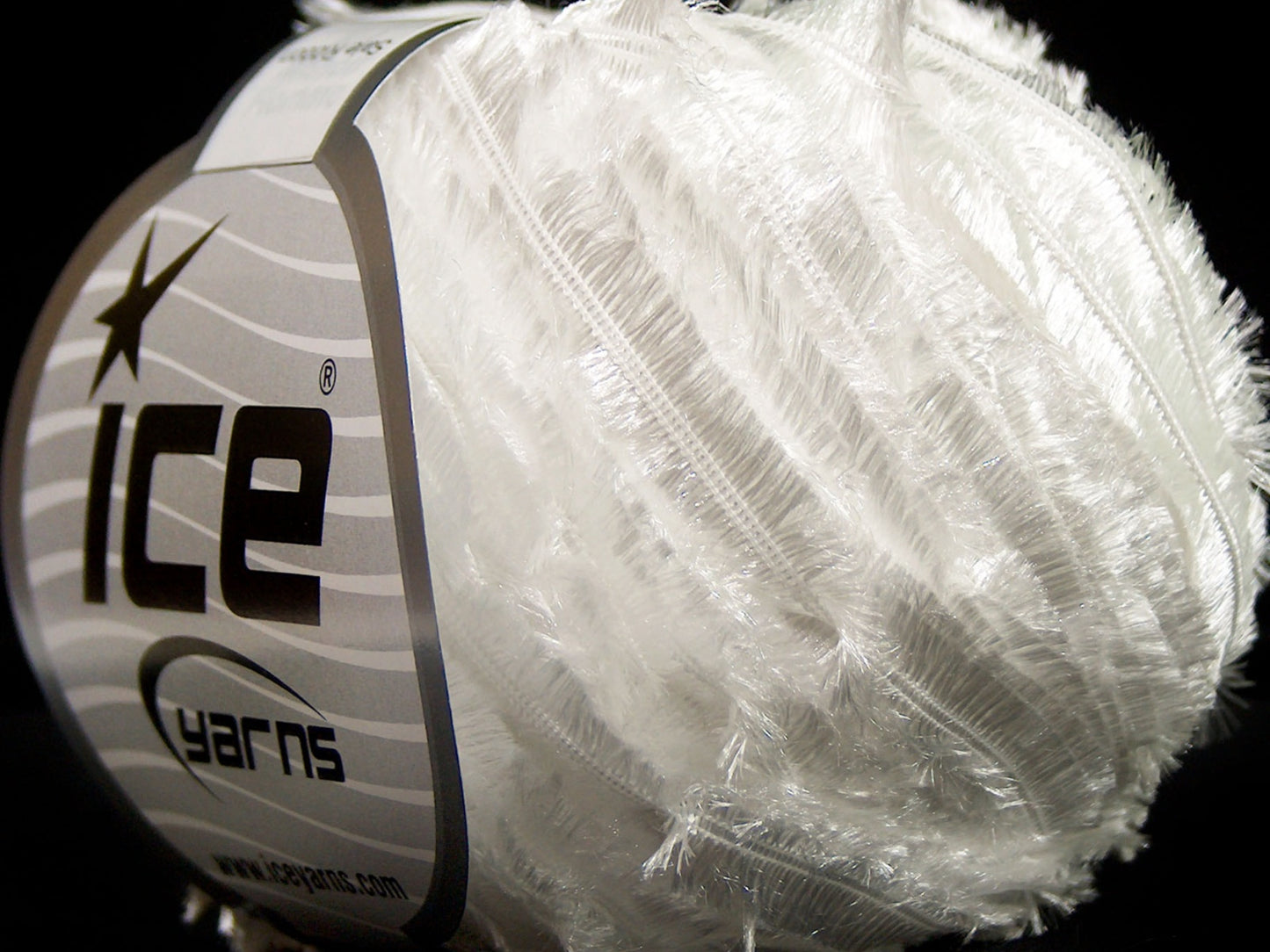 Lot of 8 Skeins Ice Yarns SALE RIBBON Hand Knitting Yarn White