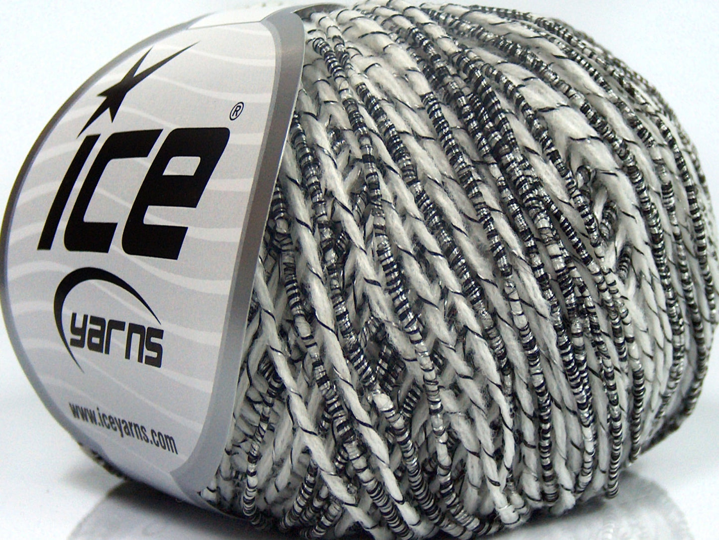 Lot of 8 Skeins Ice Yarns SALE SUMMER Hand Knitting Yarn White Black