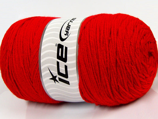 400 gr ICE YARNS SAVER 400 Hand Knitting Yarn Red