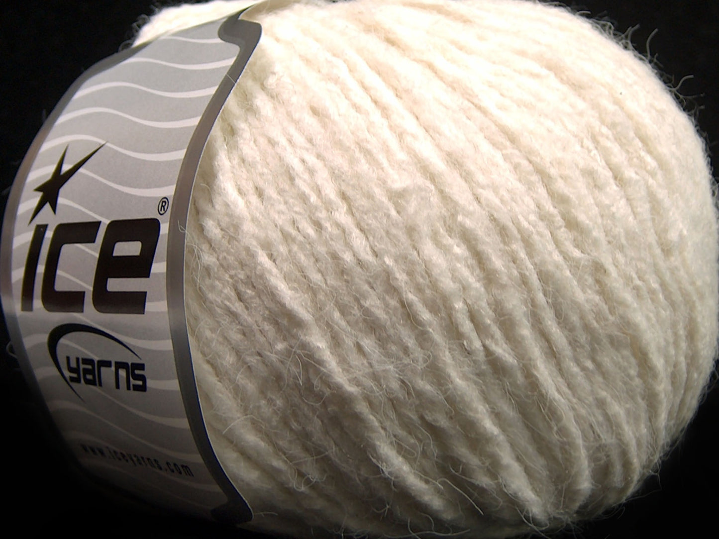 Lot of 8 Skeins Ice Yarns SALE PLAIN (7% Elastan) Hand Knitting Yarn Ecru