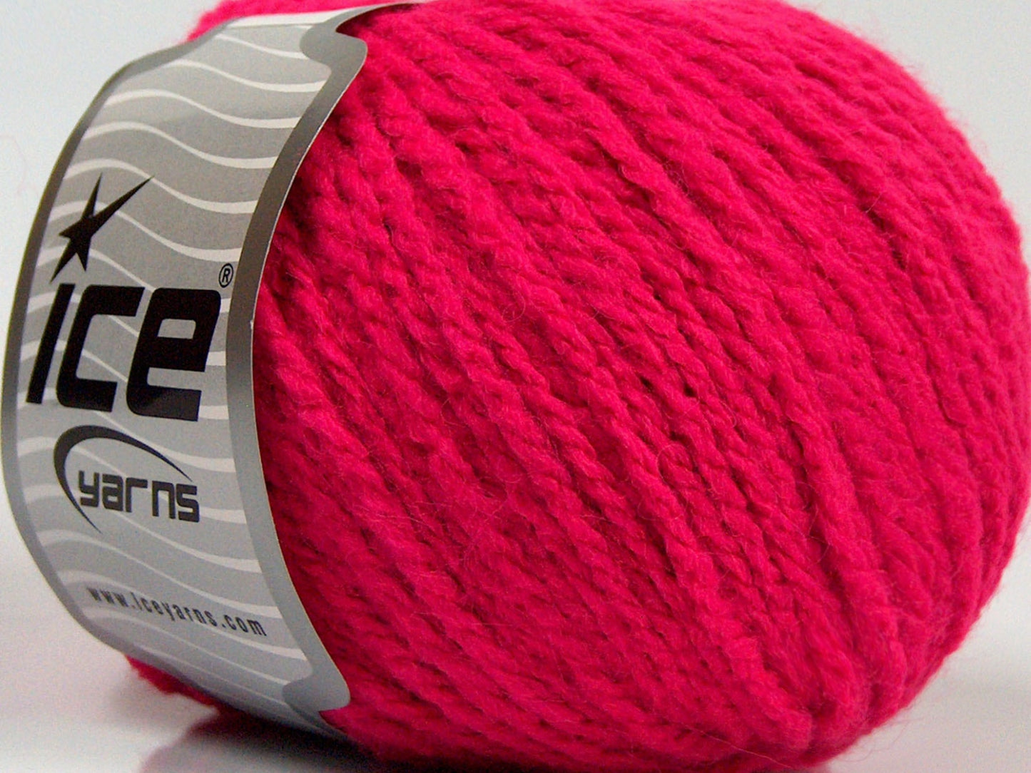 Lot of 8 Skeins Ice Yarns MACARON (3% Elastan) Hand Knitting Yarn Fuchsia
