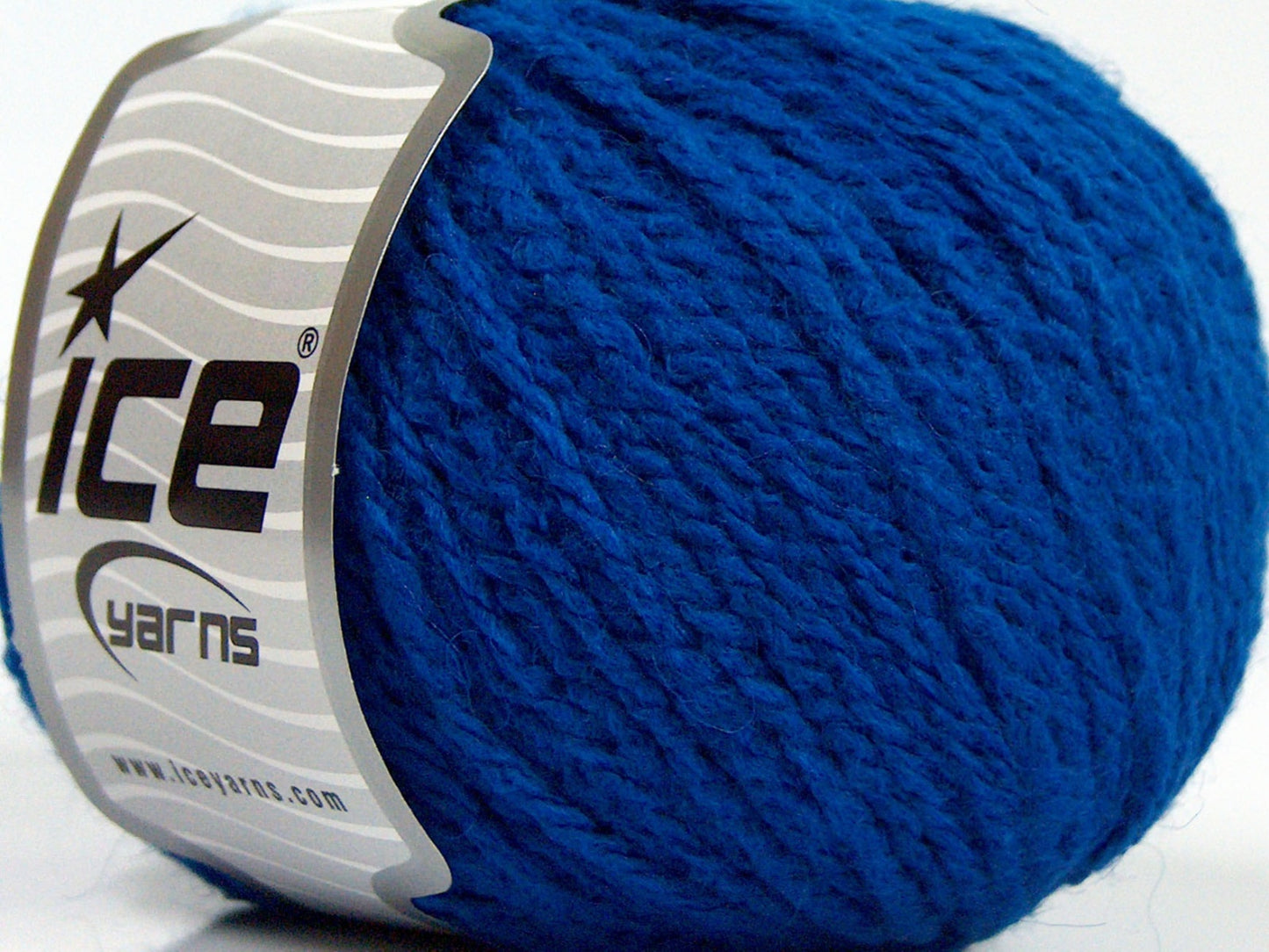 Lot of 8 Skeins Ice Yarns MACARON (3% Elastan) Hand Knitting Yarn Saxe Blue
