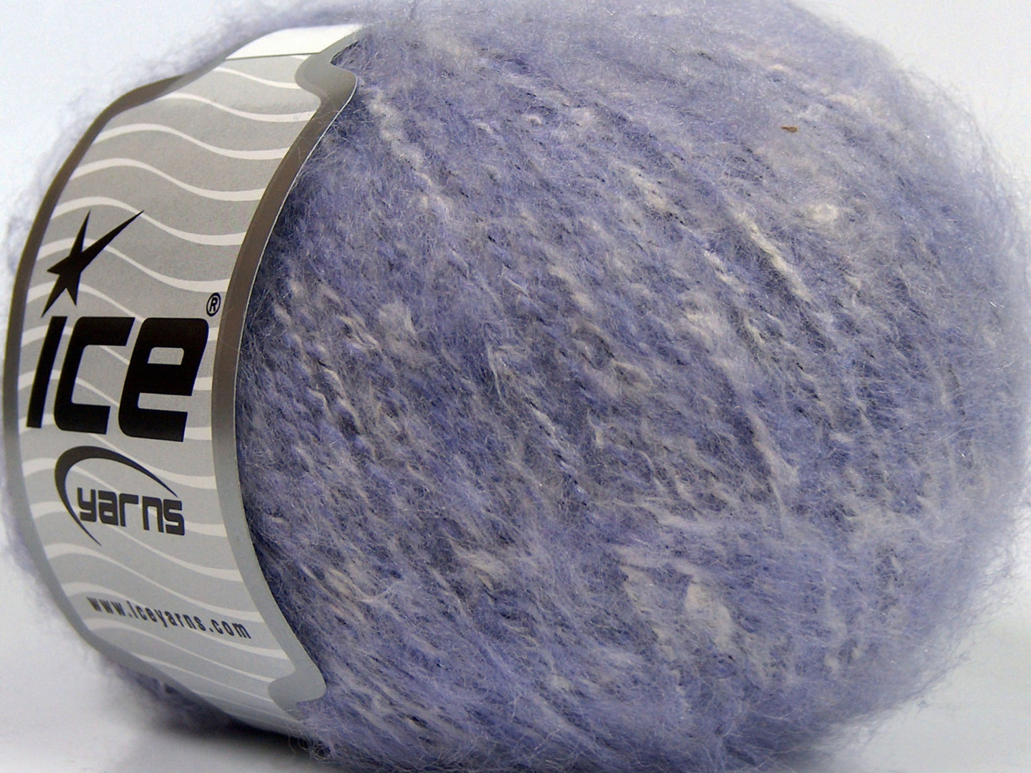 Lot of 8 Skeins Ice Yarns SALE WINTER (15% Wool 30% Cotton) Yarn Lilac White