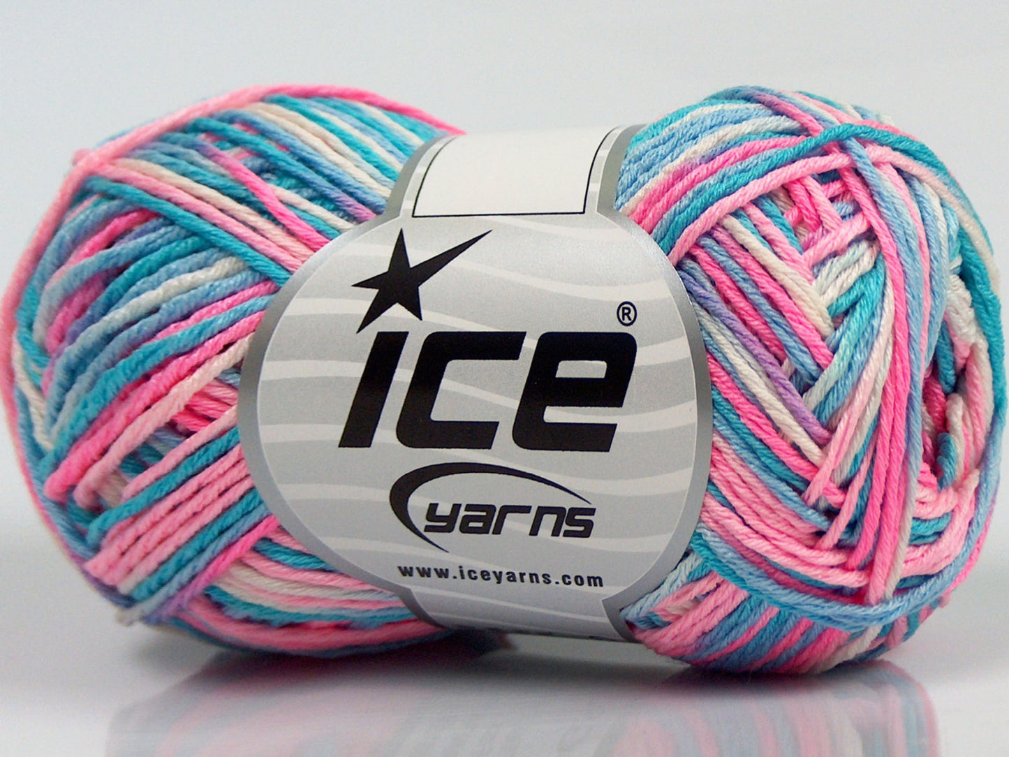 Lot of 8 Skeins Ice Yarns VIENNA Yarn Turquoise Shades Pink Shades