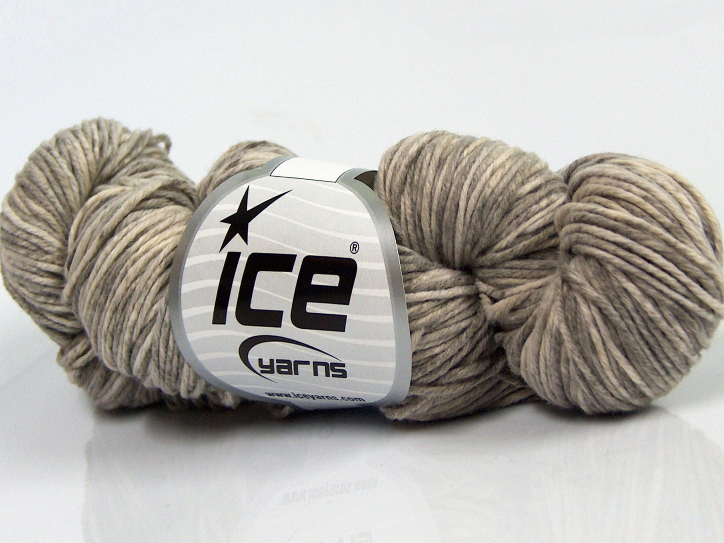 Lot of 3 x 100gr Skeins Ice Yarns HAND DYED CASHMERE (10% Cashmere) Yarn Beige Shades