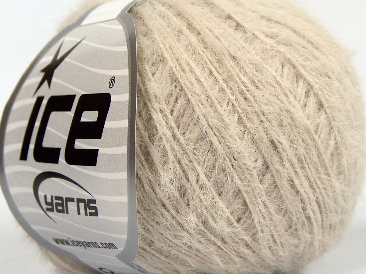 Lot of 8 Skeins Ice Yarns TECHNO FINE Hand Knitting Yarn Light Beige