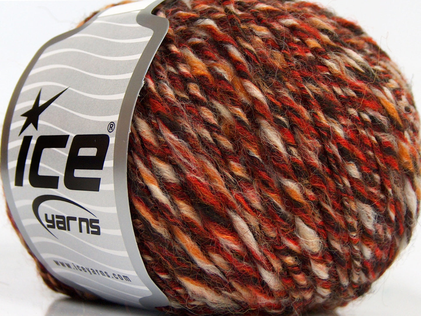 Lot of 8 Skeins Ice Yarns ALPACA COLORS (20% Alpaca 50% Wool) Yarn Orange Khaki Cream