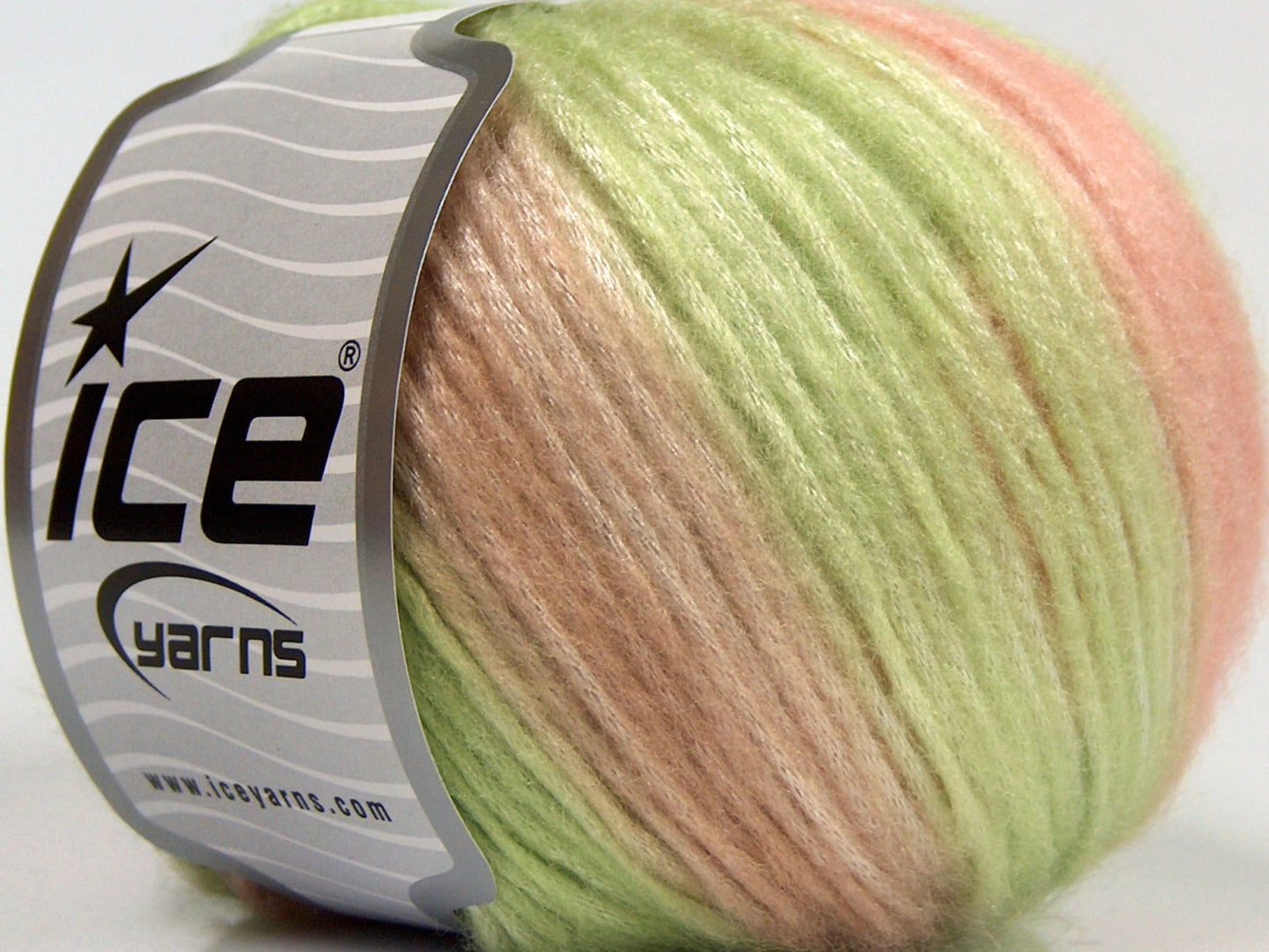 Lot of 8 Skeins Ice Yarns PICASSO Hand Knitting Yarn Green Pink Beige