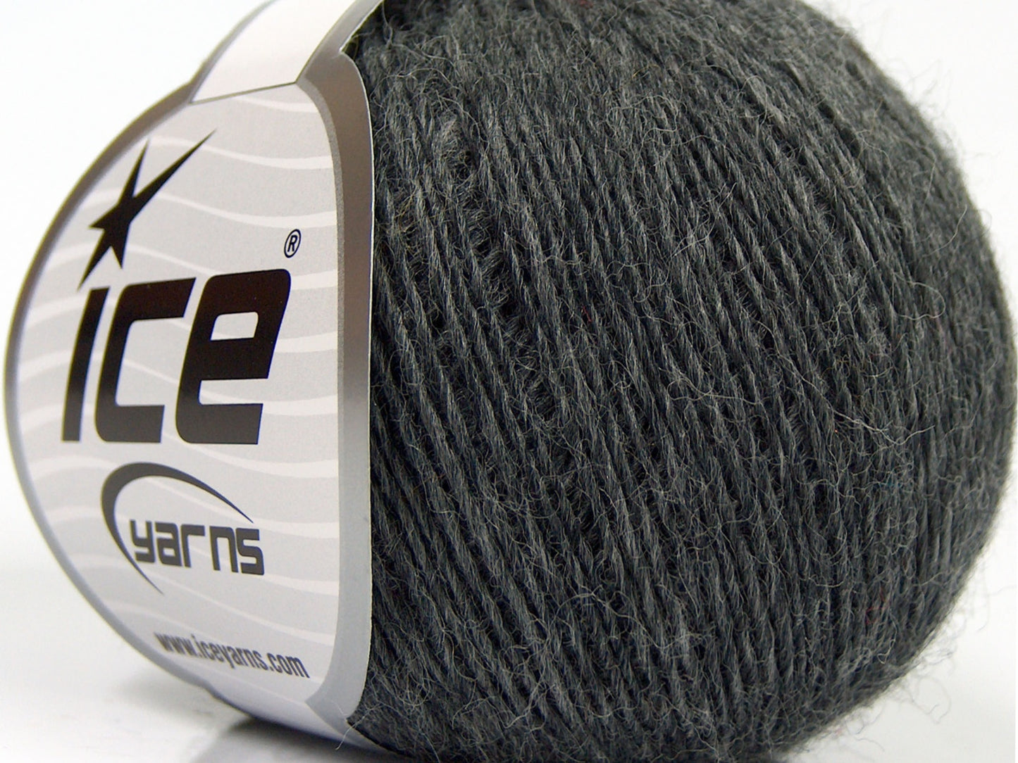 Lot of 8 Skeins Ice Yarns PURE WOOL FINE (100% Wool) Hand Knitting Yarn Grey