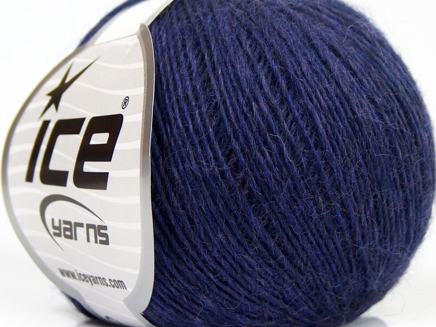 Lot of 8 Skeins Ice Yarns PURE WOOL FINE (100% Wool) Yarn Dark Purple