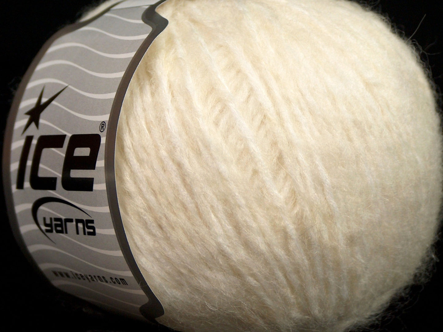 Lot of 8 Skeins Ice Yarns SALE WINTER (50% Wool) Hand Knitting Yarn Cream