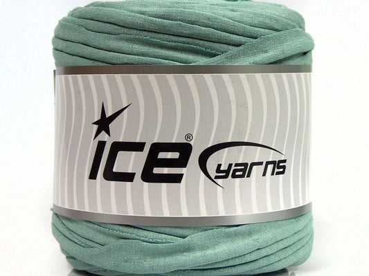 600 gr ICE YARNS UPCYCLED FABRIC 600 (95% Cotton 5% Elastan) Yarn Mint Green