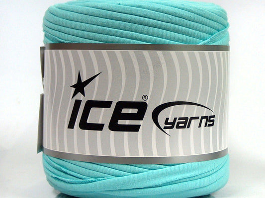 600 gr ICE YARNS UPCYCLED FABRIC 600 (95% Cotton 5% Elastan) Yarn Light Turquoise