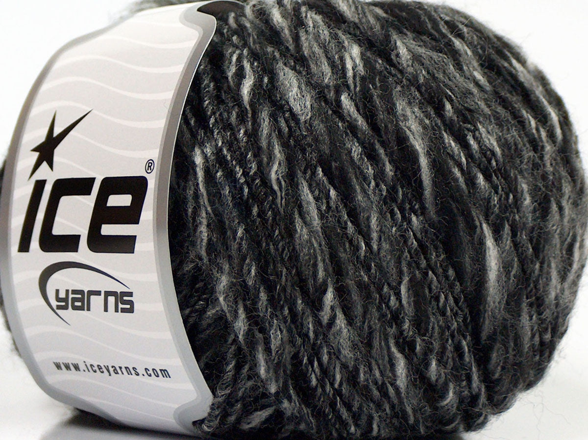 Lot of 8 Skeins Ice Yarns SALE WINTER Hand Knitting Yarn Black Grey Shades