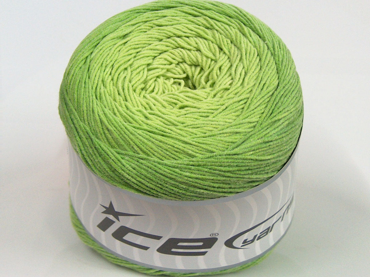 250 gr ICE YARNS CAKES LORENA (55% Organic Cotton) Yarn Green Shades