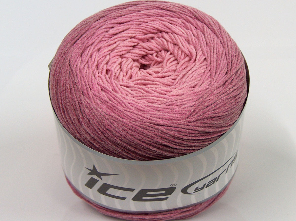 250 gr ICE YARNS CAKES LORENA (55% Organic Cotton) Hand Knitting Yarn Lilac